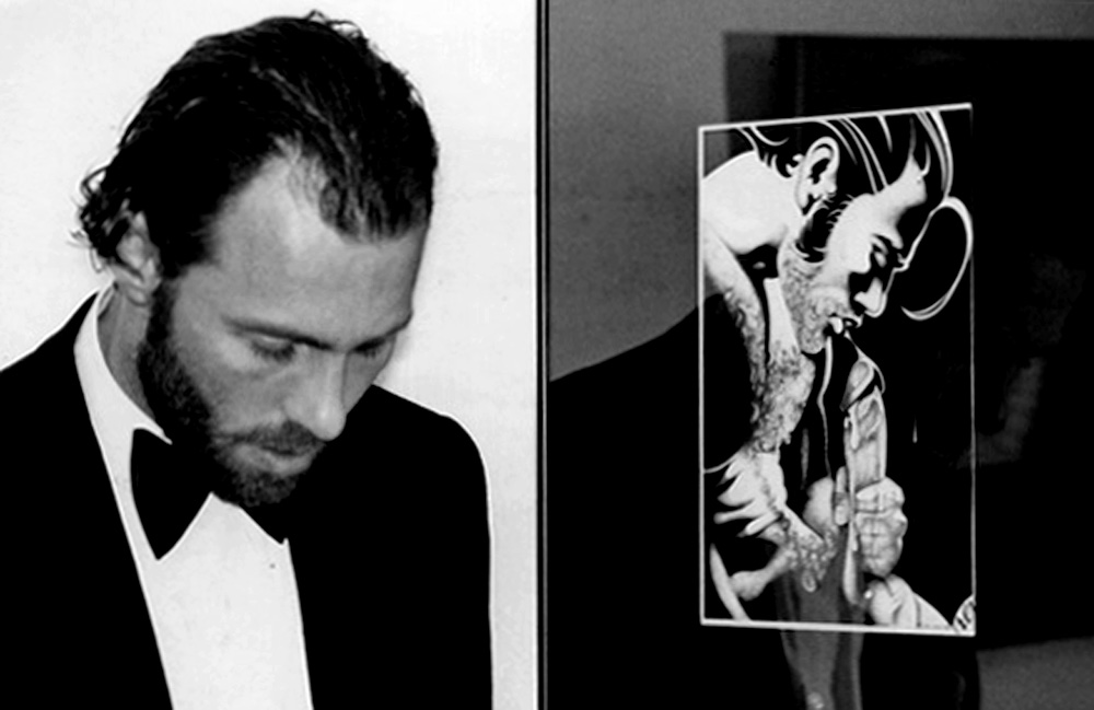 1987 Scott with his REX portrait WEST GALLERY SF