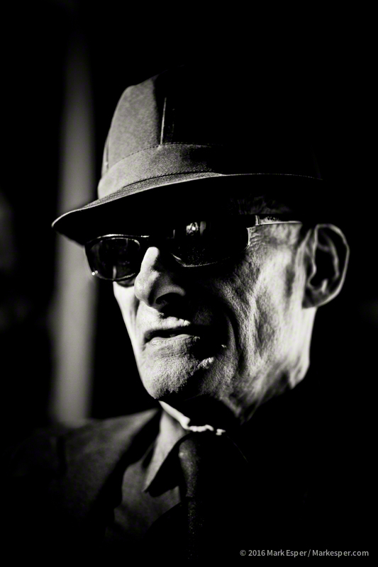 REX at an opening, 2015. Photograph by Mark Esper.