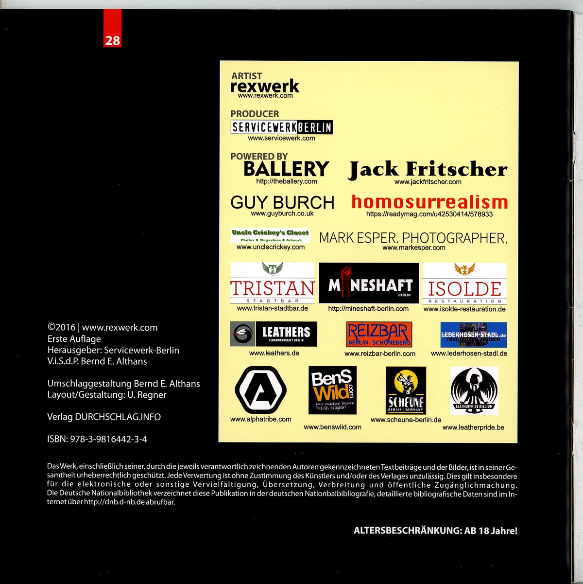 Copyright page (German)